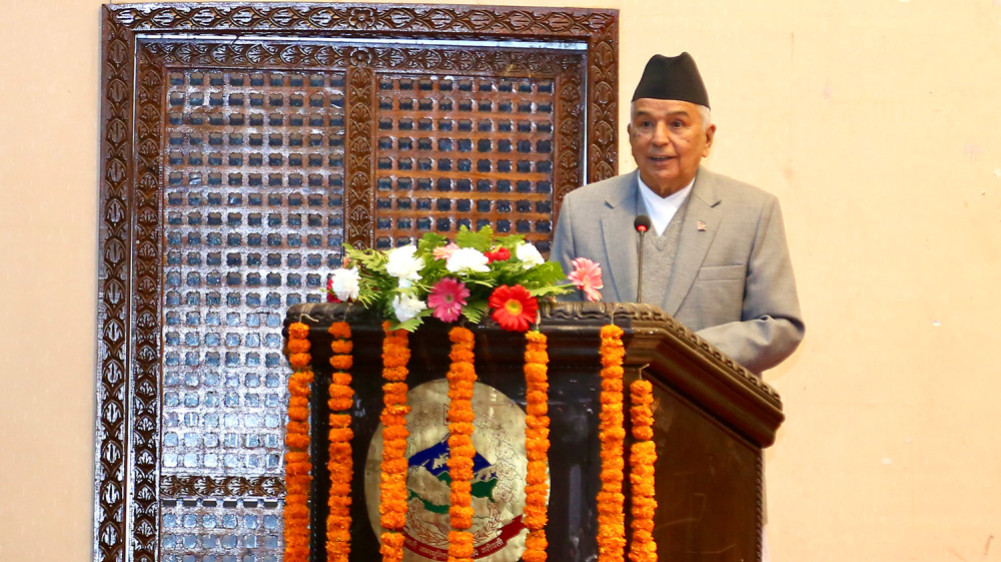 People are the whole source of state power: President Paudel