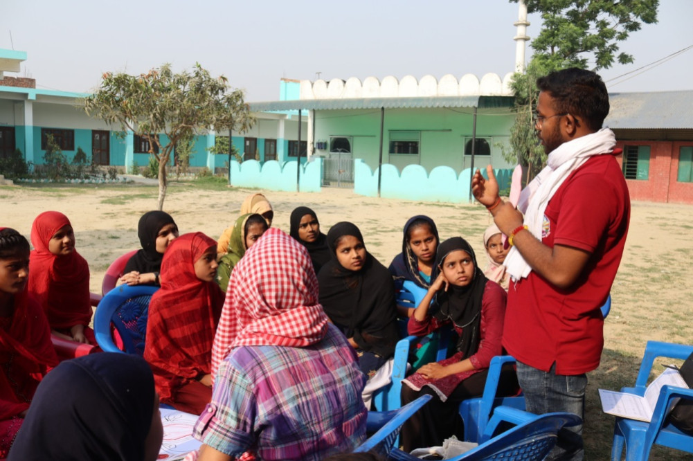 Sameer active in decent menstruation campaign