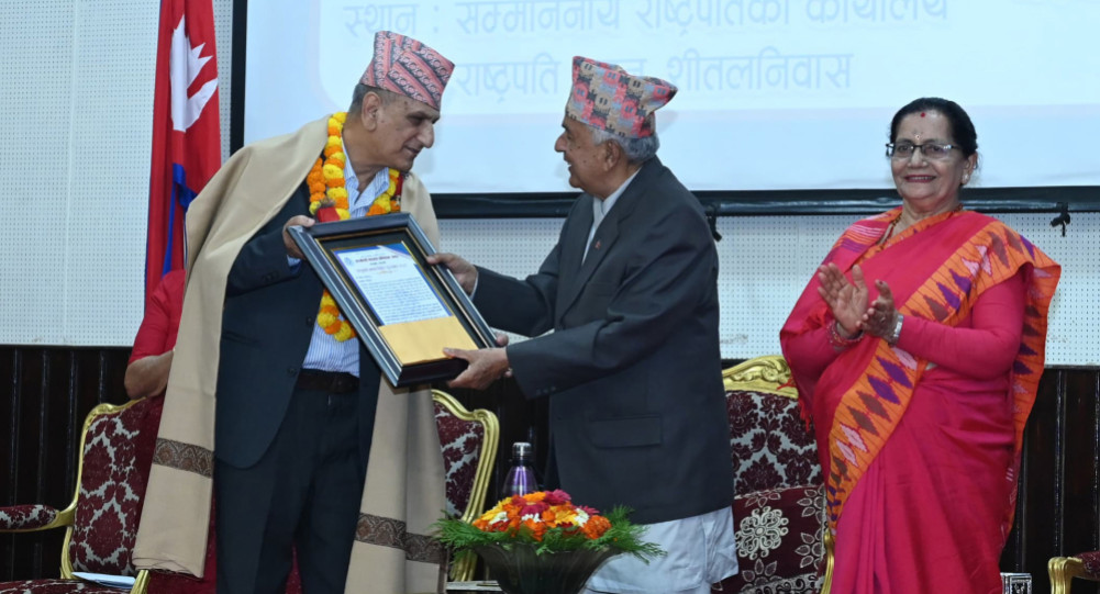 National Poet Ghimire Award to Kharel