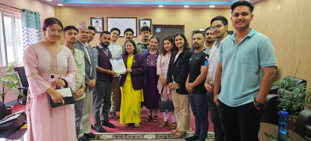 Demand of students who returned from Bangladesh to arrange internship in Nepal