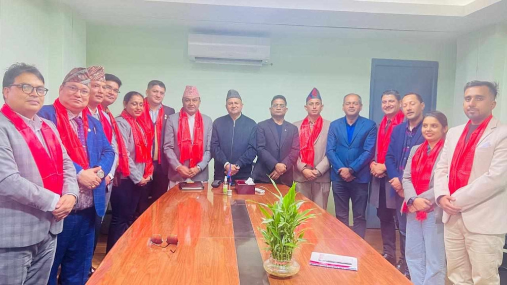 An 11-member team headed by UML leader Bhattarai is going to China