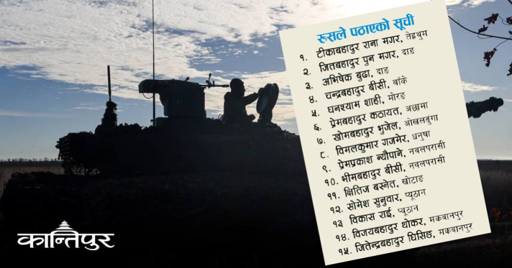 15 more Nepalis killed in Russia-Ukraine war