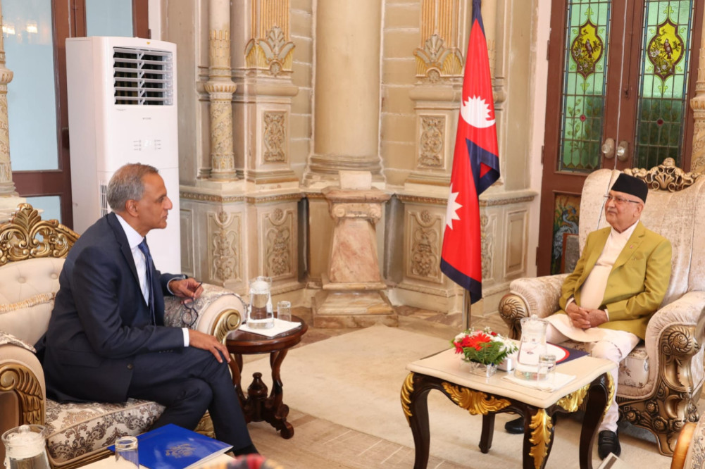 Courtesy meeting of US Deputy Foreign Minister with Prime Minister Oli