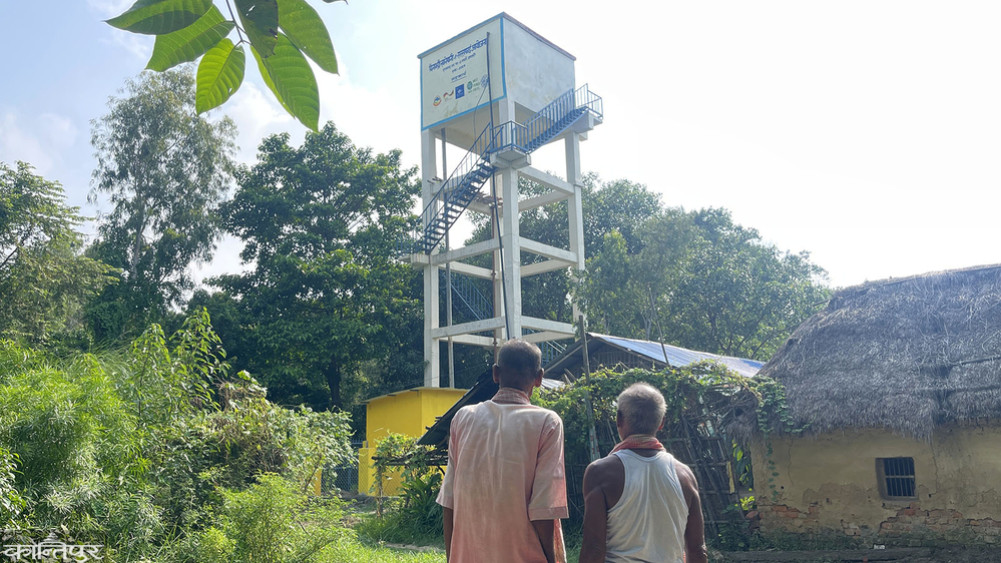 Chapakal dried up, water tank waiting for opening