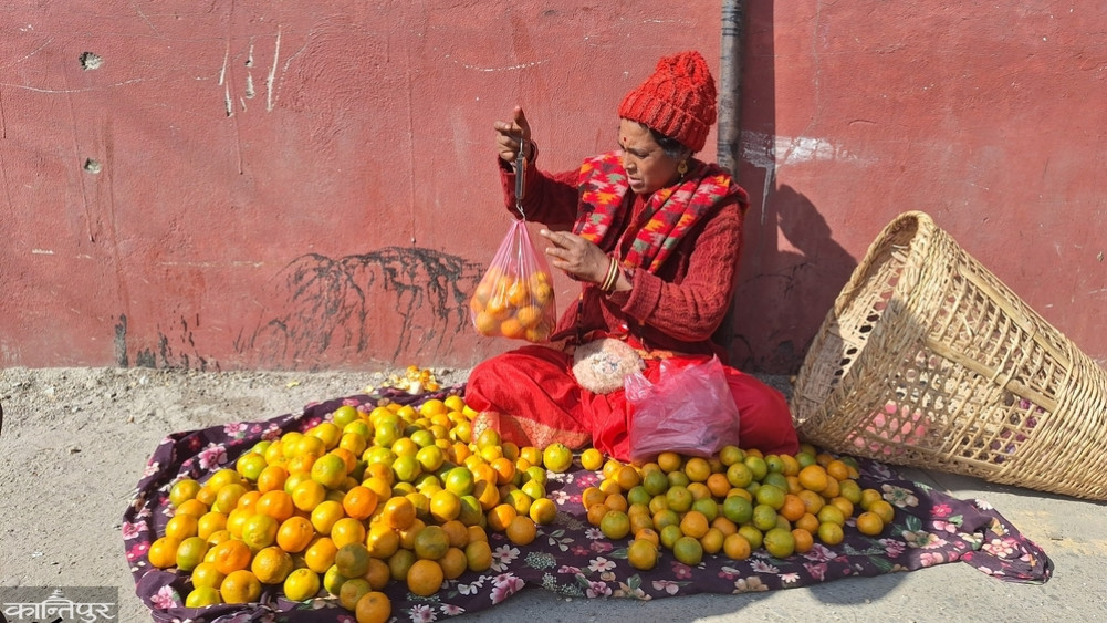 ”I came to the hospital for a checkup, I have started selling oranges to make ends meet.”