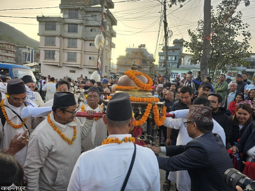 Dance of 12-year-old Naradevi Shwetakali begins in Banepa