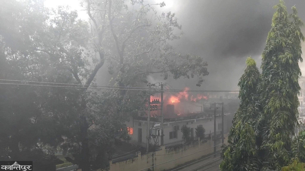 Koshi State Chief Minister's office under the control of protesters, vandalism started