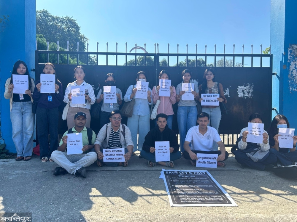 Students' sit-in at Central Technical Campus for a month