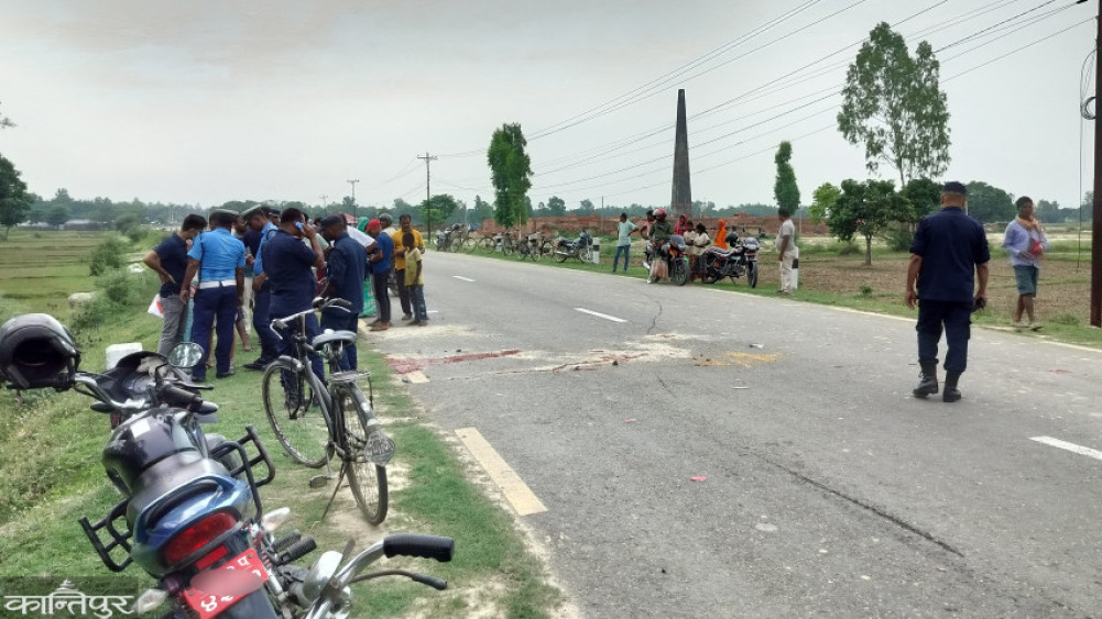 Road accident in Saptari: 84 people lost their lives in one year
