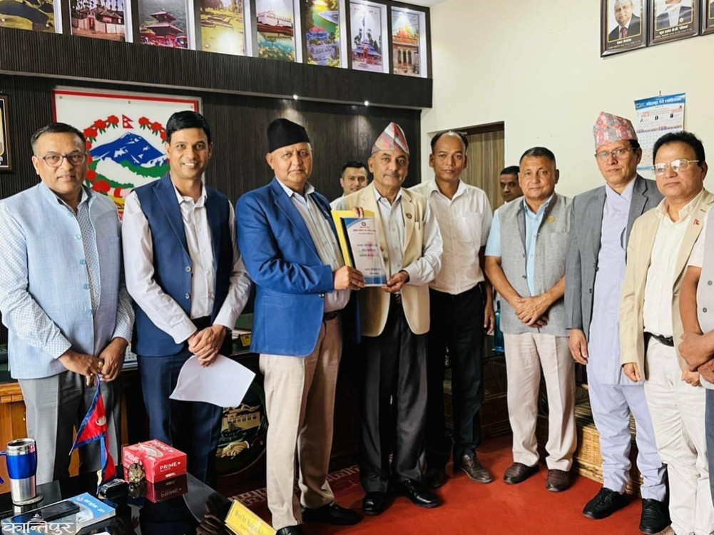 Handing over the report of the revenue reform task force in Lumbini, projection of revenue collection of 10 billion within 3 years