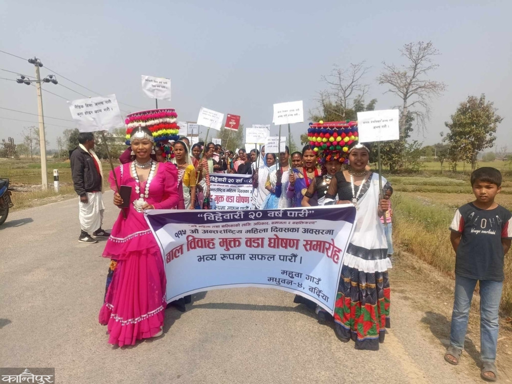 Madhuvan municipality-4 declared free of child marriage