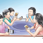 Smartphones in children's hands, parents become parents or 'role models'?