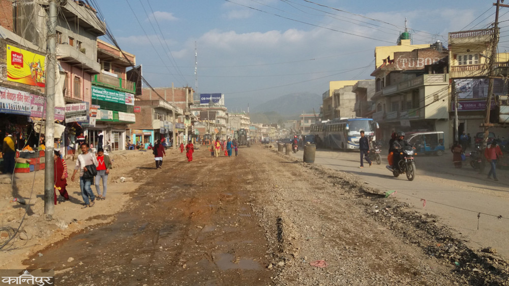 A tender has been called again for the Ghorahi-Tulsipur road, which has been stalled for a long time