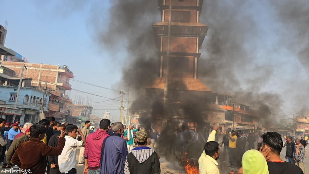 Local agitation over rice mill land dispute in Gaur