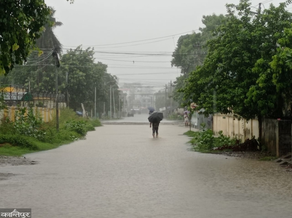 Dhangadhi submerged due to incessant rains