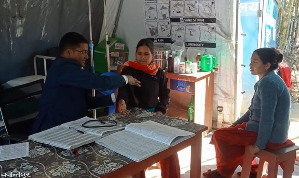 Health center in tent for 16 months, treatment services affected