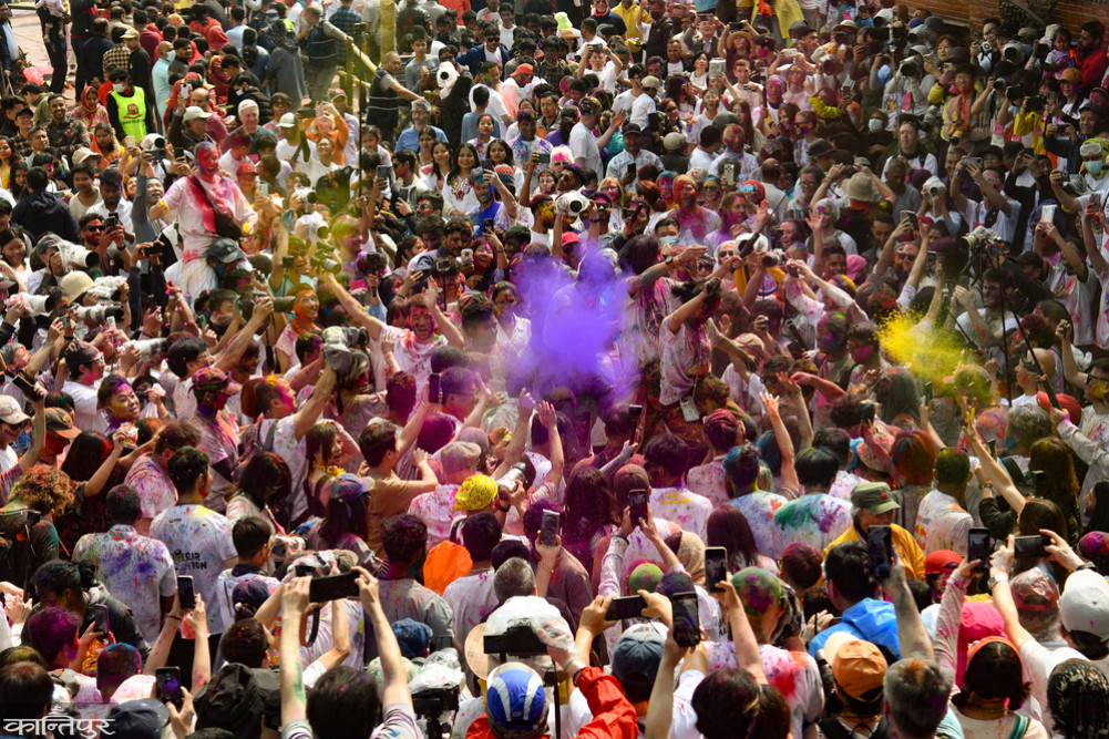 The joy of Holi in Vasantpur