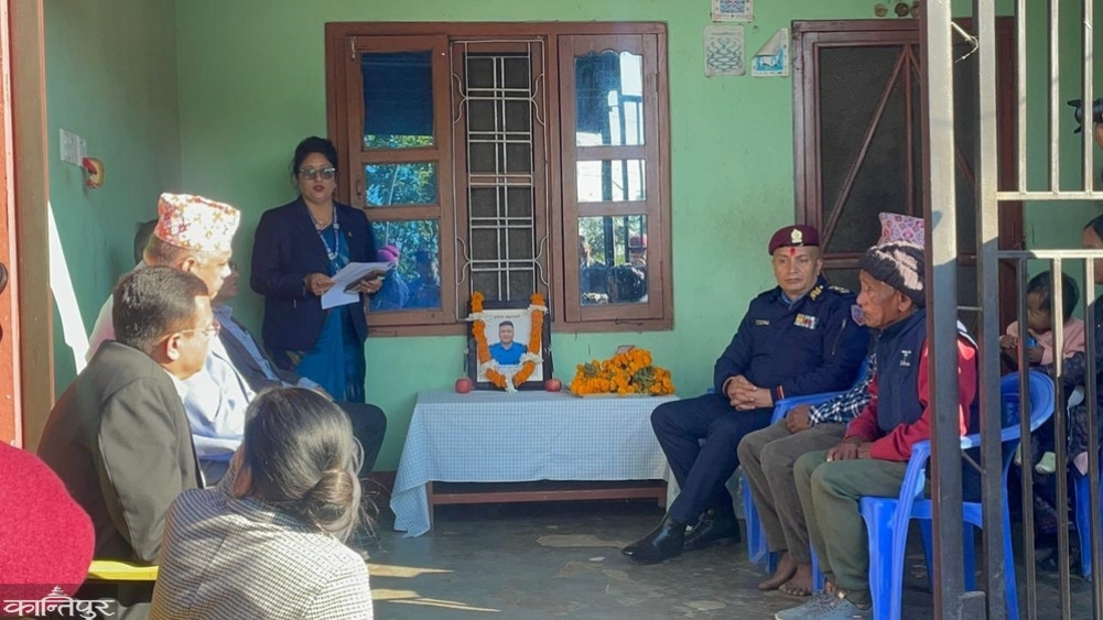 Home Minister and IGP meet the family of Amrit Gurung, who lost his life in the Gen-G protest