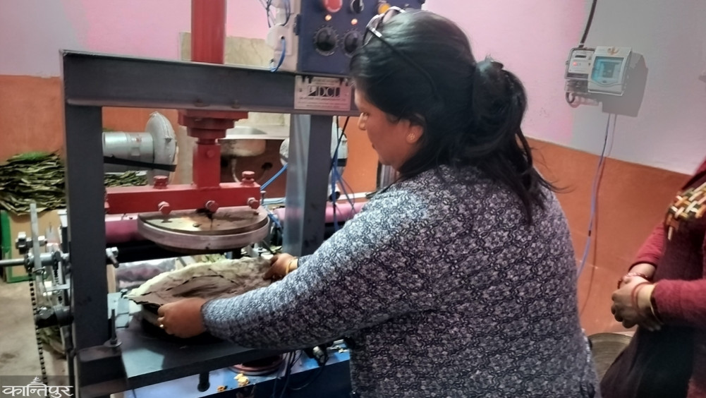 Banepa women combining traditional skills with technology