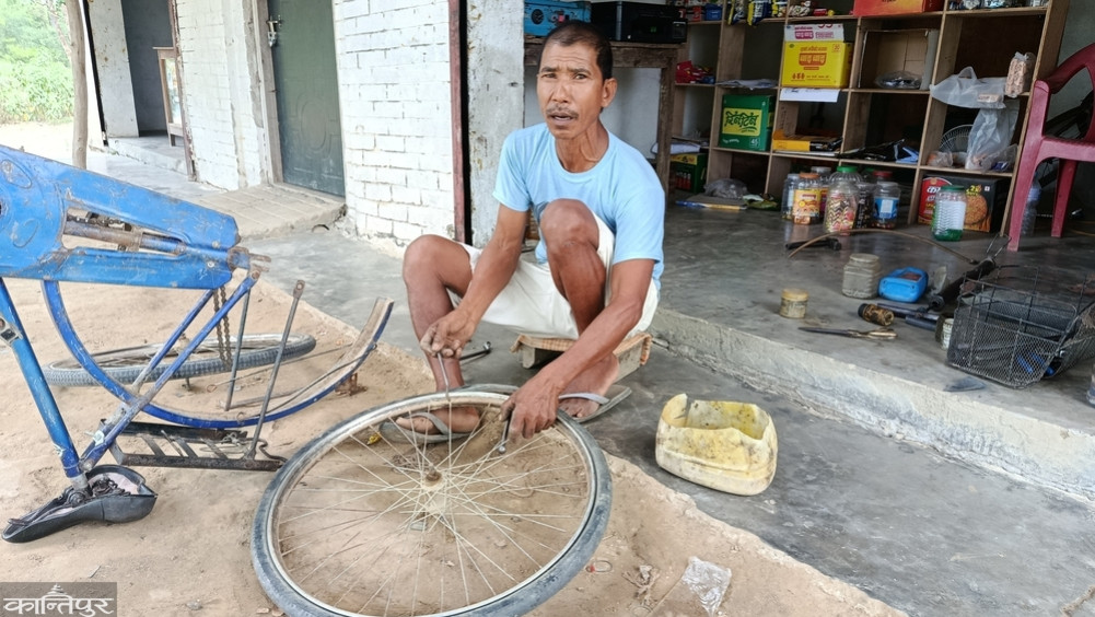 He was a worker, became a ward president, now he repairs bicycles