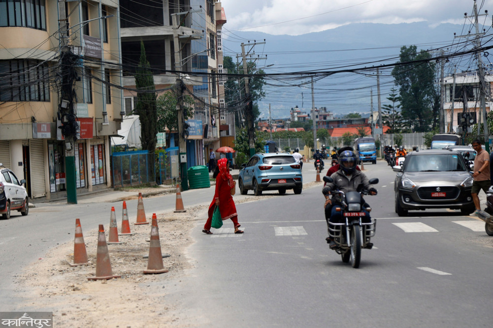 The road that was dug to carry the water of Rajkulo is still not paved