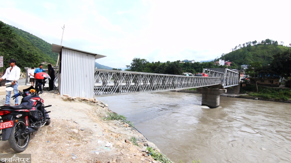 Khurkot's belay bridge repair started