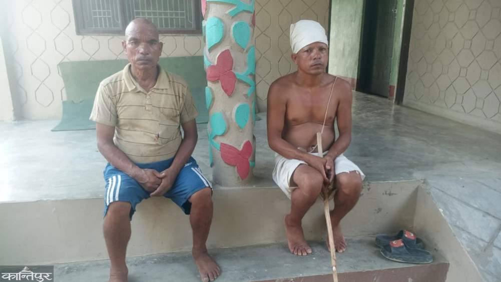 Relatives stayed in Kiria after there was no hope of finding the missing person