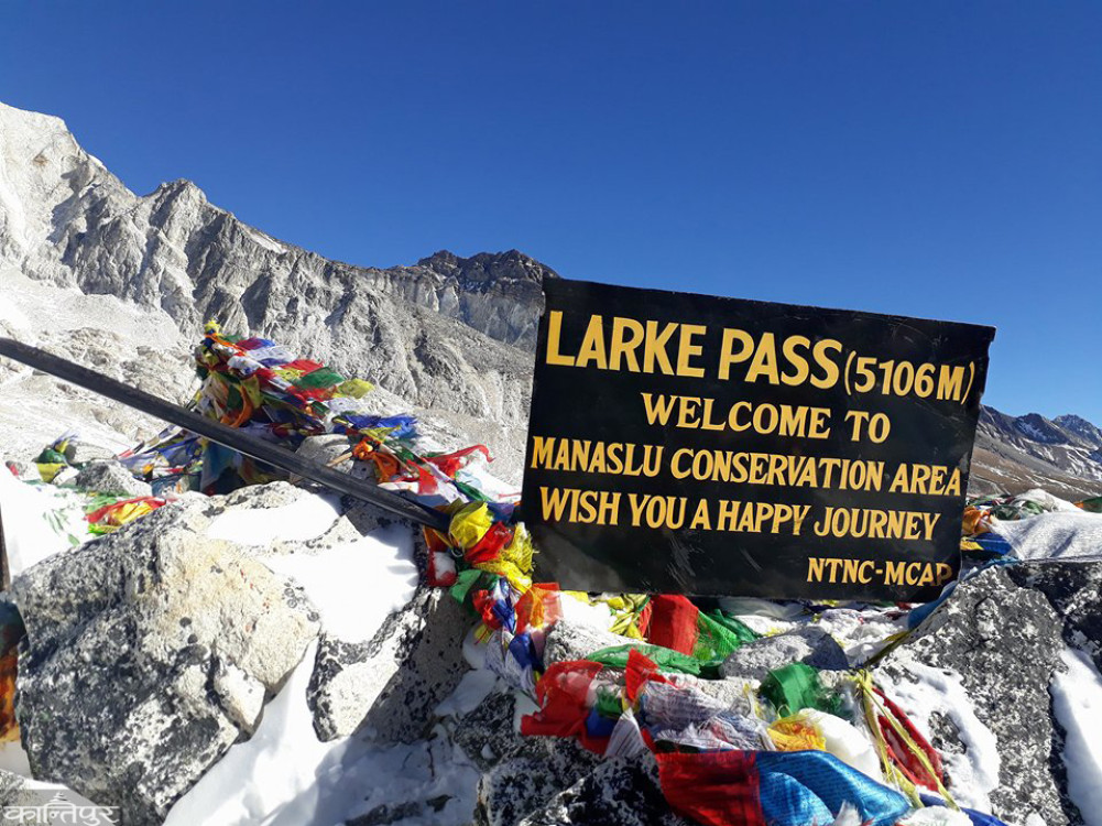 A young man who had reached Larke Pass died after being hit by a lake