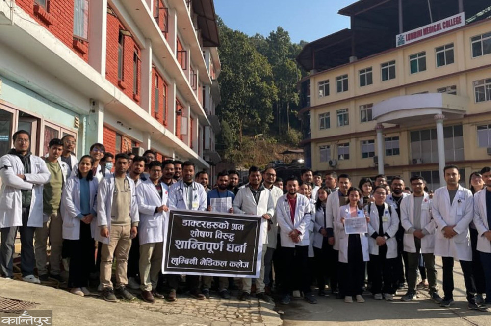 Residents and interns' agitation affected OPD services at Lumbini Medical College