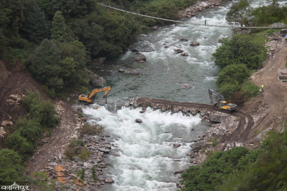 Electricity generation is decreasing as water levels in the river decrease.