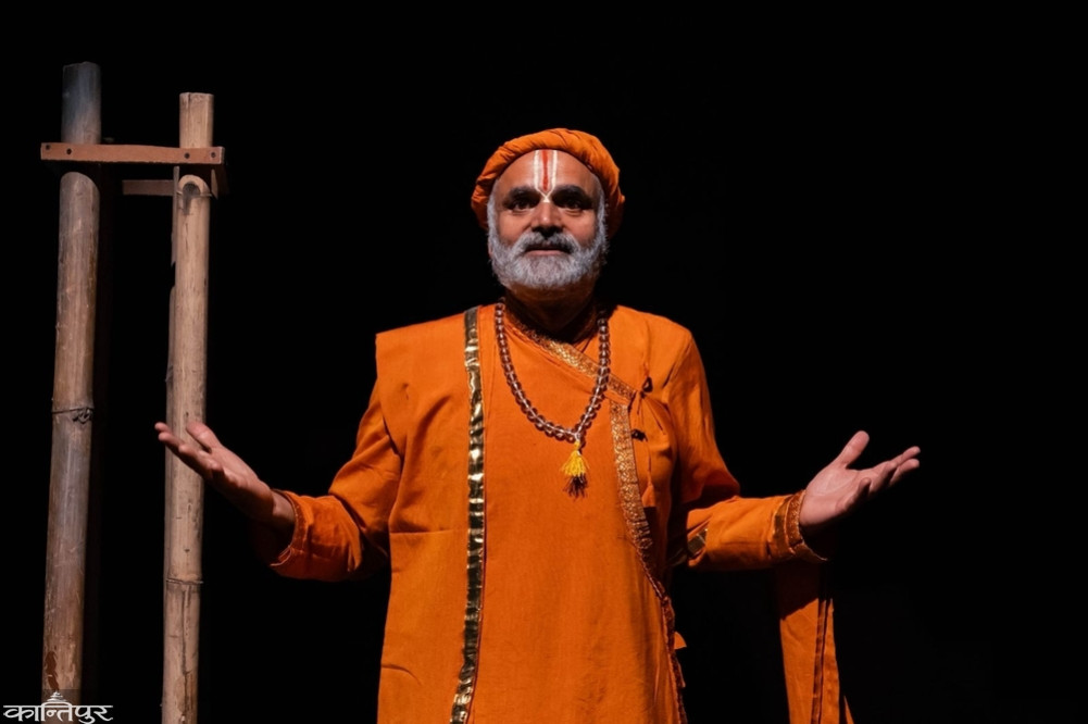 A 58-year-old student studying drama in theatre