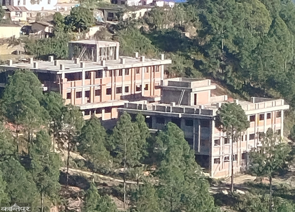 Salyan hospital under construction not extended, construction work stalled for two years