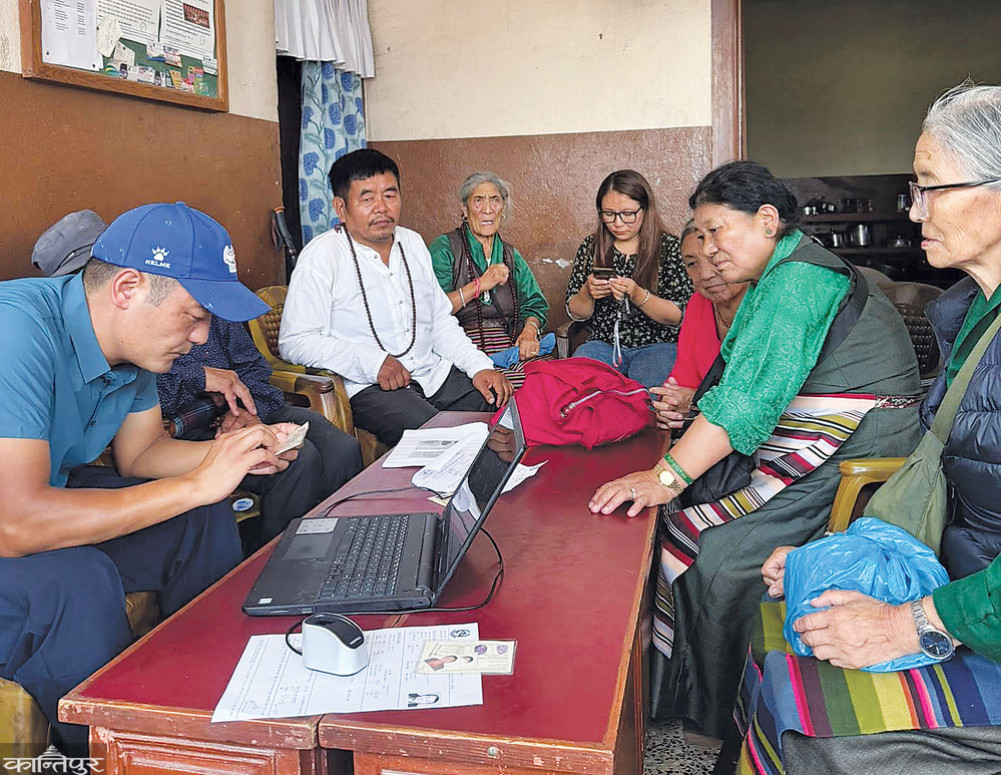 He arrived in Kathmandu in search of a customer