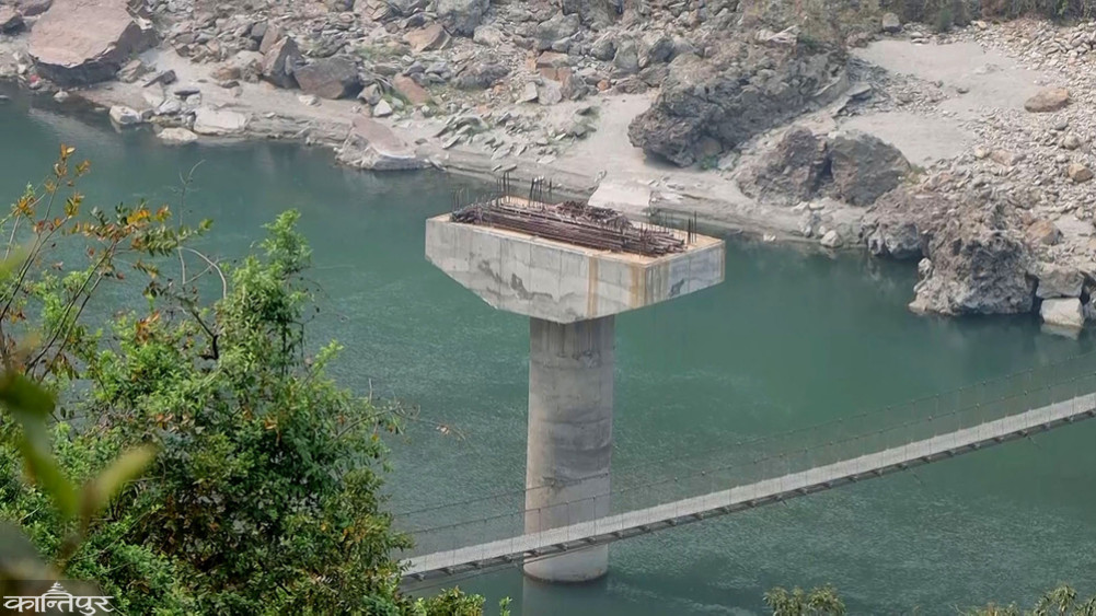 Two motorable bridges under construction at Kaligandaki were not completed for eight years