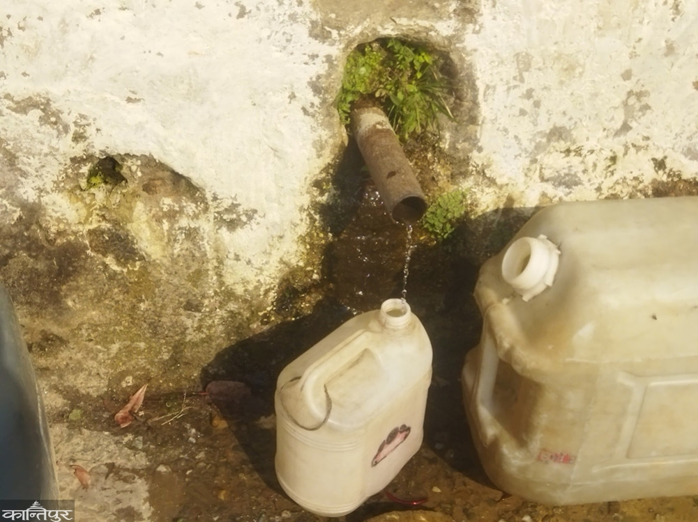 Due to problems in the pipeline, there is a shortage of water supply in Saule settlement