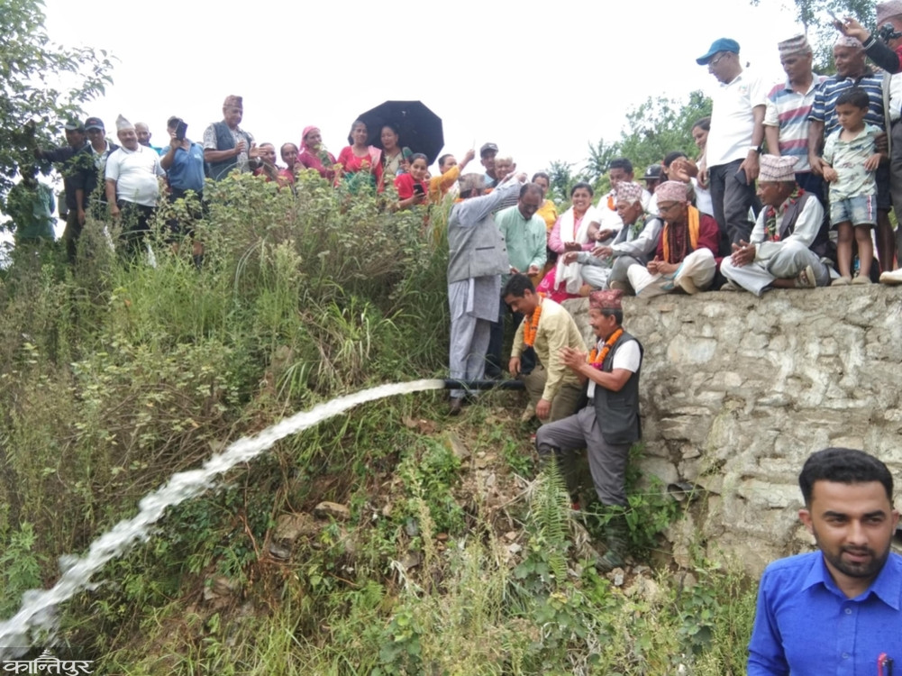 Irrigation from lift now in Dumkphant which depends on sky water