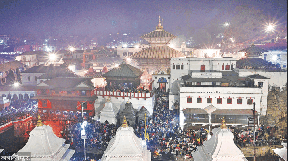 On Shivratri, the pilgrims get to see Pashupatinath for 2 seconds