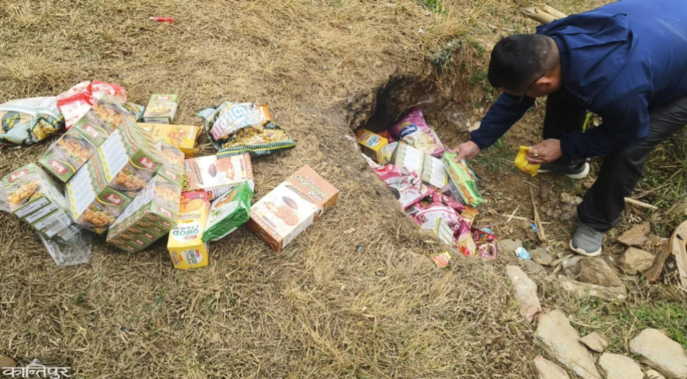 Expired items destroyed in Baxila market