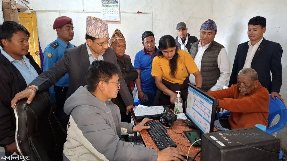 People with disabilities and senior citizens received national identity cards in the village