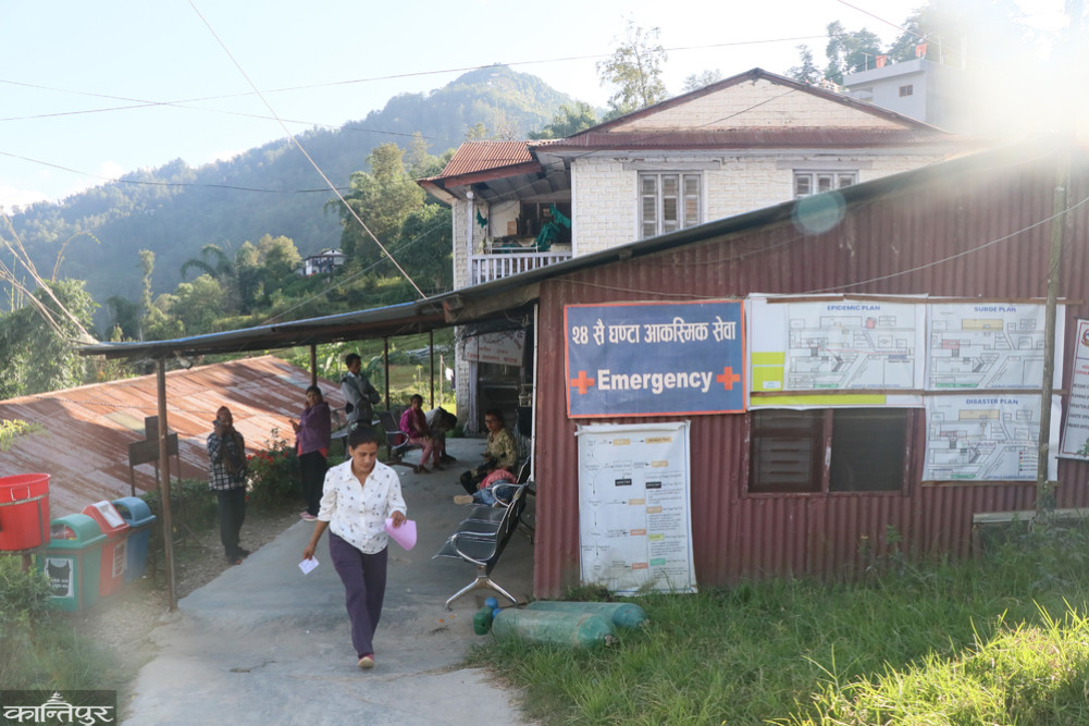 50-bed hospital not yet built, treatment in tents