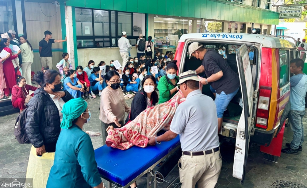 Nurses of both big hospitals in Pokhara are protesting, suffering the patients