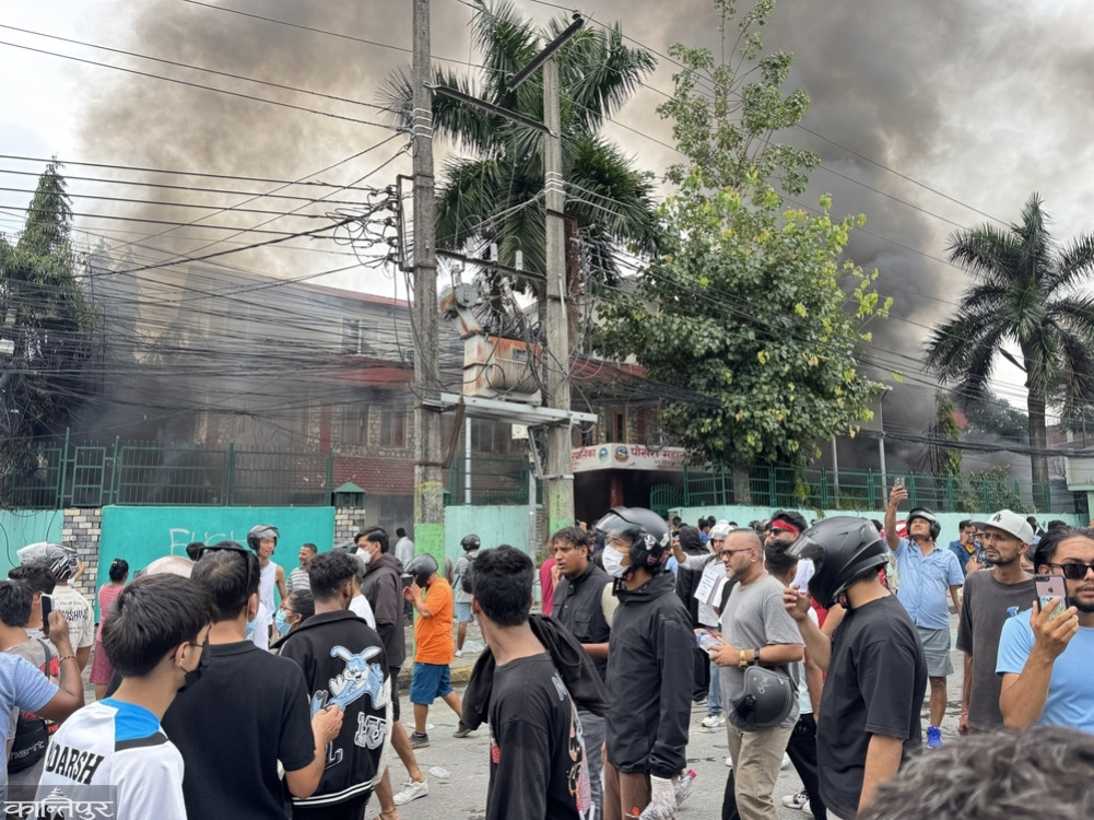 August 24: Pokhara started burning from the metropolitan office