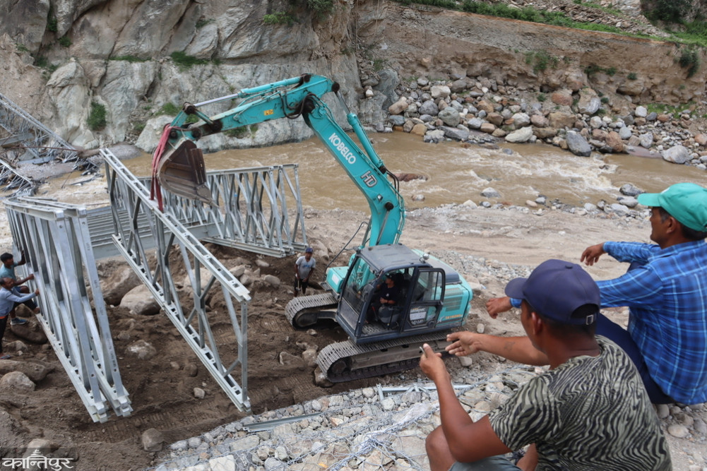 Opening of Hewa river bailey bridge