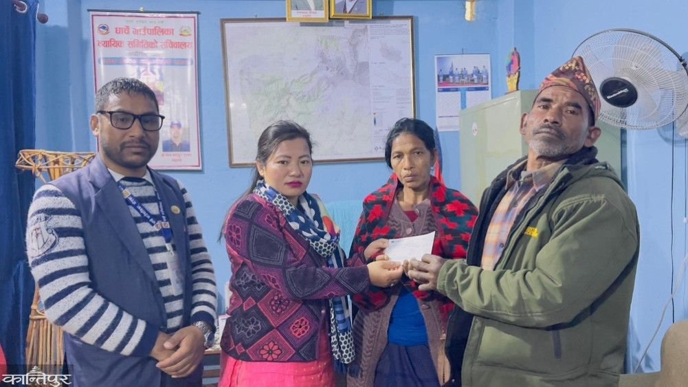 Distribution of relief to the families of those who lost their lives in the Resephant landslide