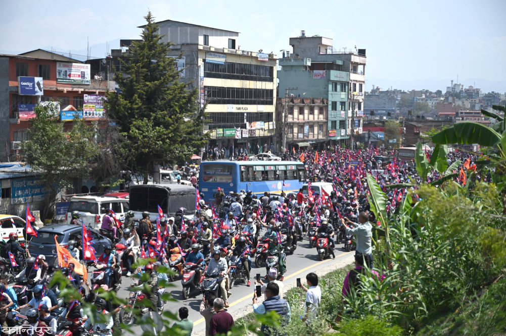 Motorcycle rally of Rajawadi group