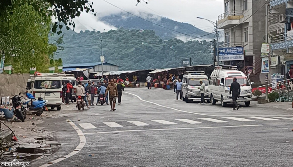 More than 40 vehicles stopped at Ramechhap were sent to their destination