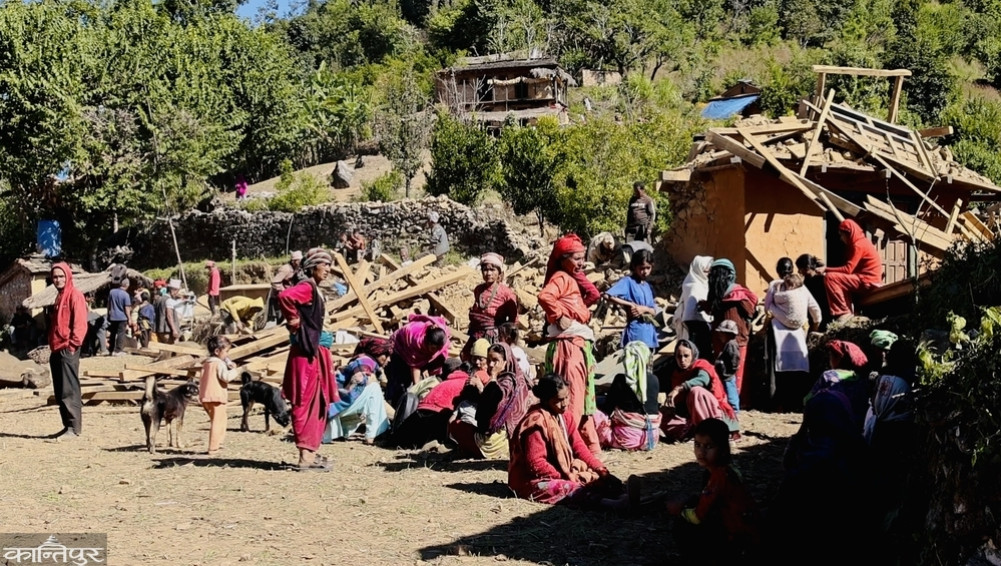 Two years after the Jajarkot earthquake: Reconstruction work in Rukum West has not gained momentum