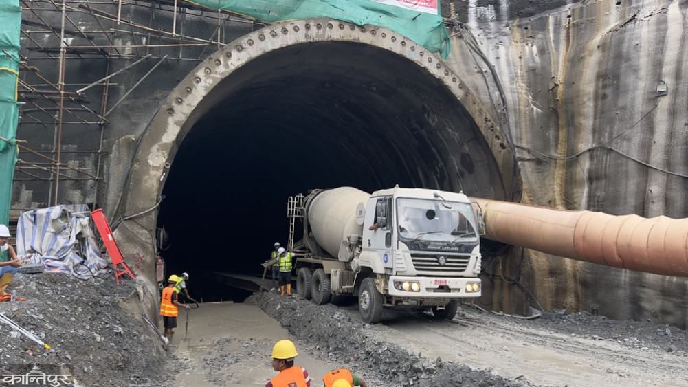 Physical progress of Siddha Baba Tunnel is 45.58 percent
