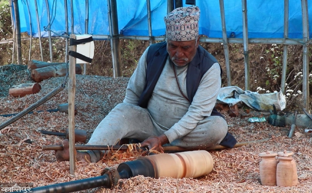 ”It's been more than 50 years since I started making wooden utensils”