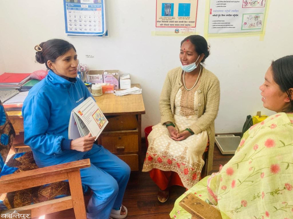 Free calcium for pregnant women in Dolpa